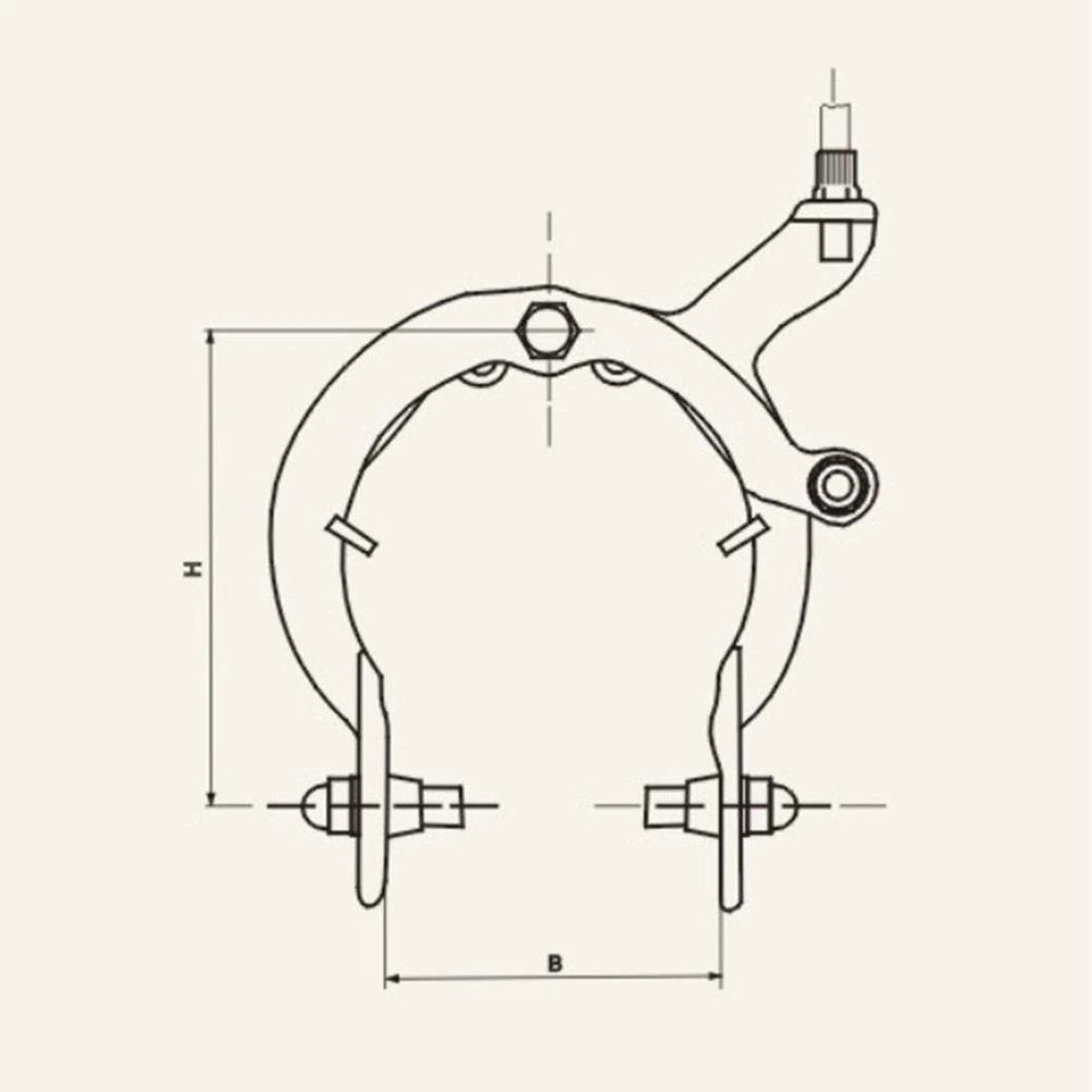 Black Road Bike Bicycle Composite Arm Front Rear Brake Caliper Aluminum Alloy