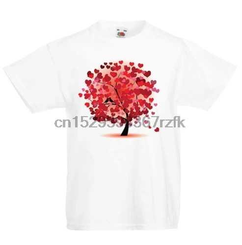 Love Heart Tree Kids T-Shirt Children Boys Girls Unisex Top |