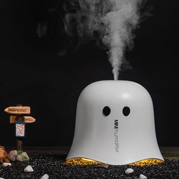 

220ML Ultrasonic Air Humidifier Halloween Gift USB Mini Aroma Diffuser Night Light Electric Essential Air Purifier Mist Maker