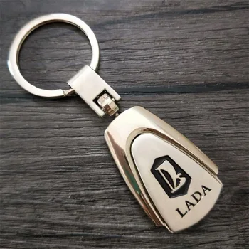 

Car Keychain Metal Key Holder Logo Auto Car Fashion Accessories for Lada Kalina Granta Chain Ring