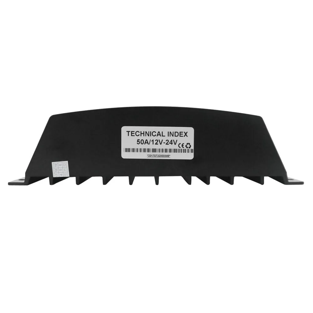 За максимальной точкой мощности, Солнечный Контроллер заряда 12 V/24 V 50A с автоматическим Температура компенсации и легко читаемый ЖК-дисплей Экран 50APWM LD-5024 абсолютно