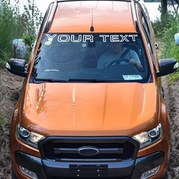 

4 inch heigth OUTLINE TEXT decal sticker any 1 Color WINDSHIELD sticker for ford ranger