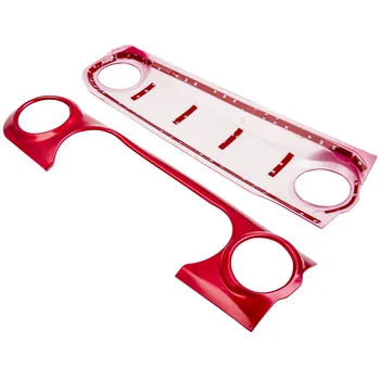 

Red Dashboard Control Console Trim Panel Cover Decor For Jeep Wrangler JL 2018-2019