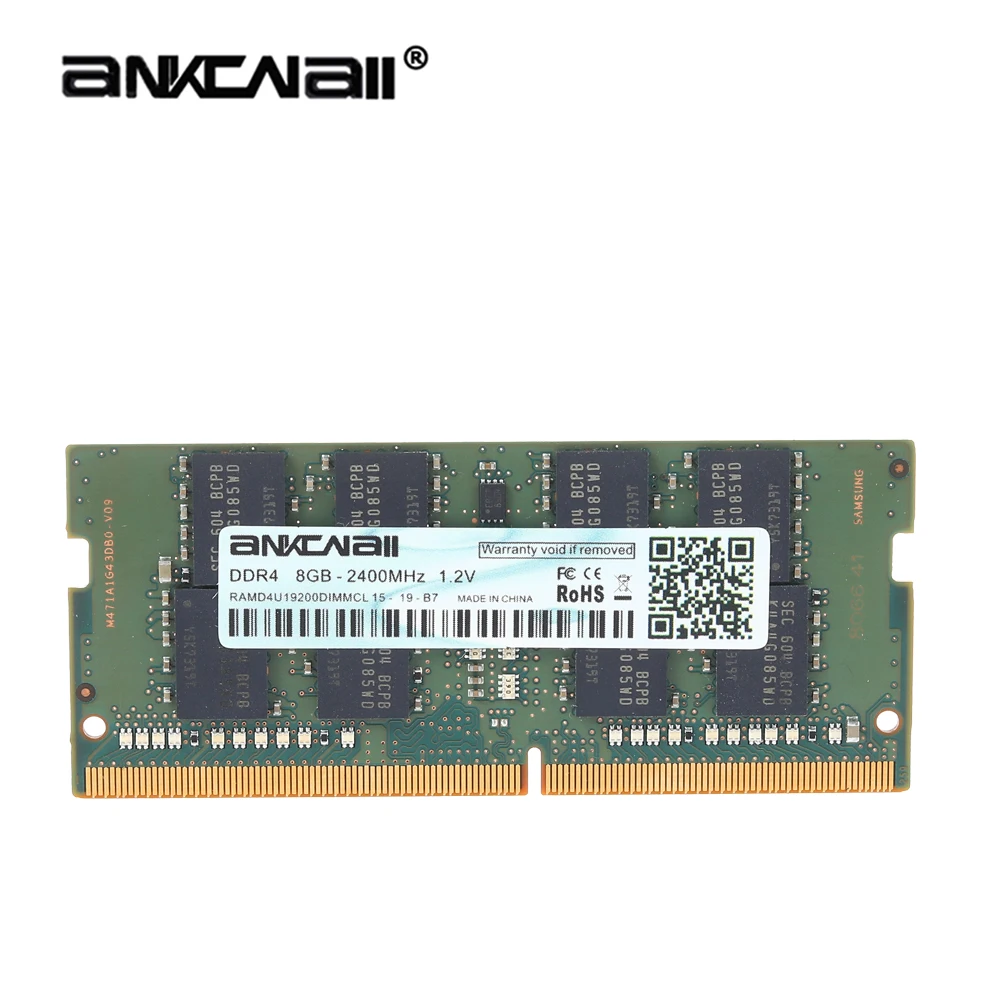 Оперативная память ANKOWALL ddr4 для ноутбука ОЗУ 4 ГБ 8 16 2400 2133 2666 sodimm поддержка памяти |