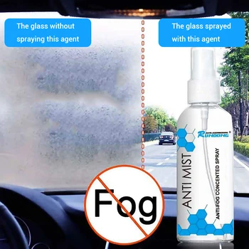 

100ml Anti-Fog Agent Waterproof Rainproof Anit-Fog Spray Car Window Glass Bathroom Cleaner Car Cleaning Car Accessories