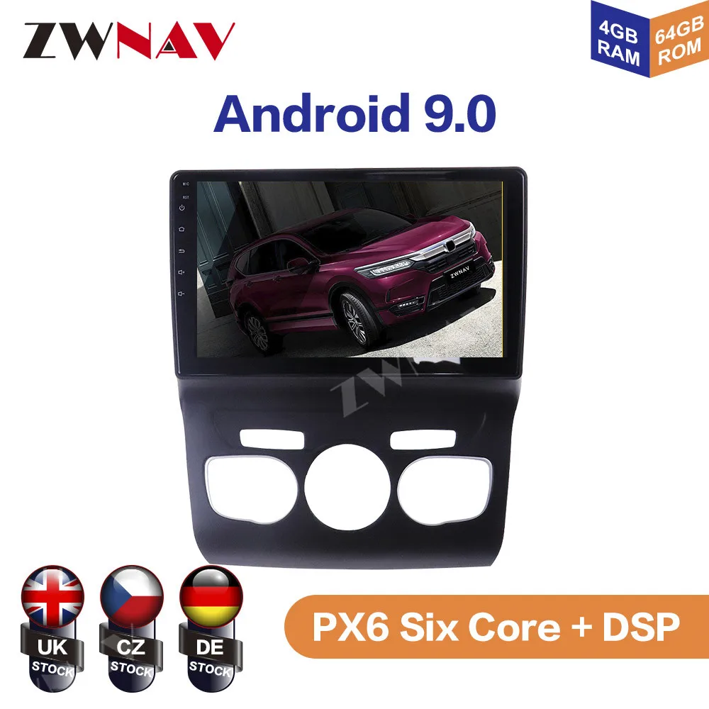 

Android 9.0 4+64G PX6 DSP Carplay Radio Car DVD Player GPS navigation For Citroen C4 2010 2011 2012 - 2016 Head Unit Multimedia