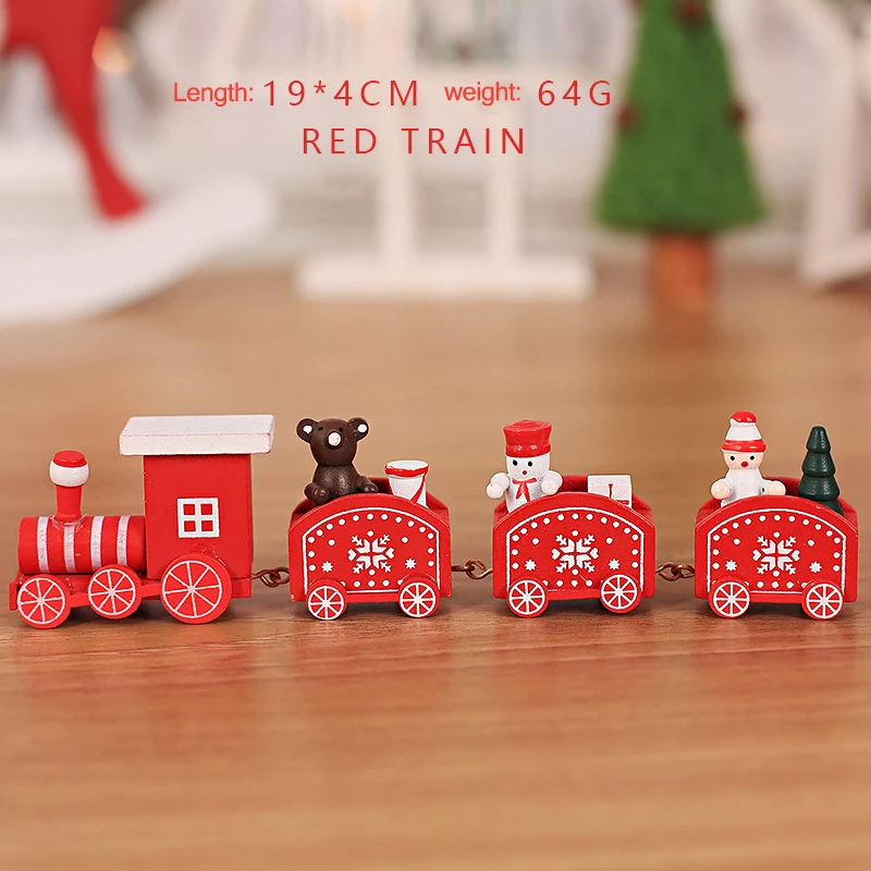 Рождественские украшения Рождественский деревянный поезд Детский Сад праздник рождественские подарки Рождественские украшения подарки