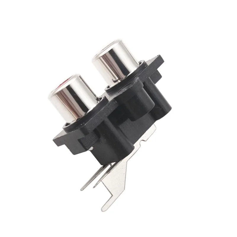Разъем lotus Двойной RCA гнездо RCA аудио динамик разъем усилителя PCB крепление установленное гнездо