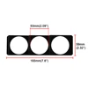 52mm 3 Hole Single DIN Radio Slot Pod Triple Gauge Meter Panel Mount Black ► Photo 2/6