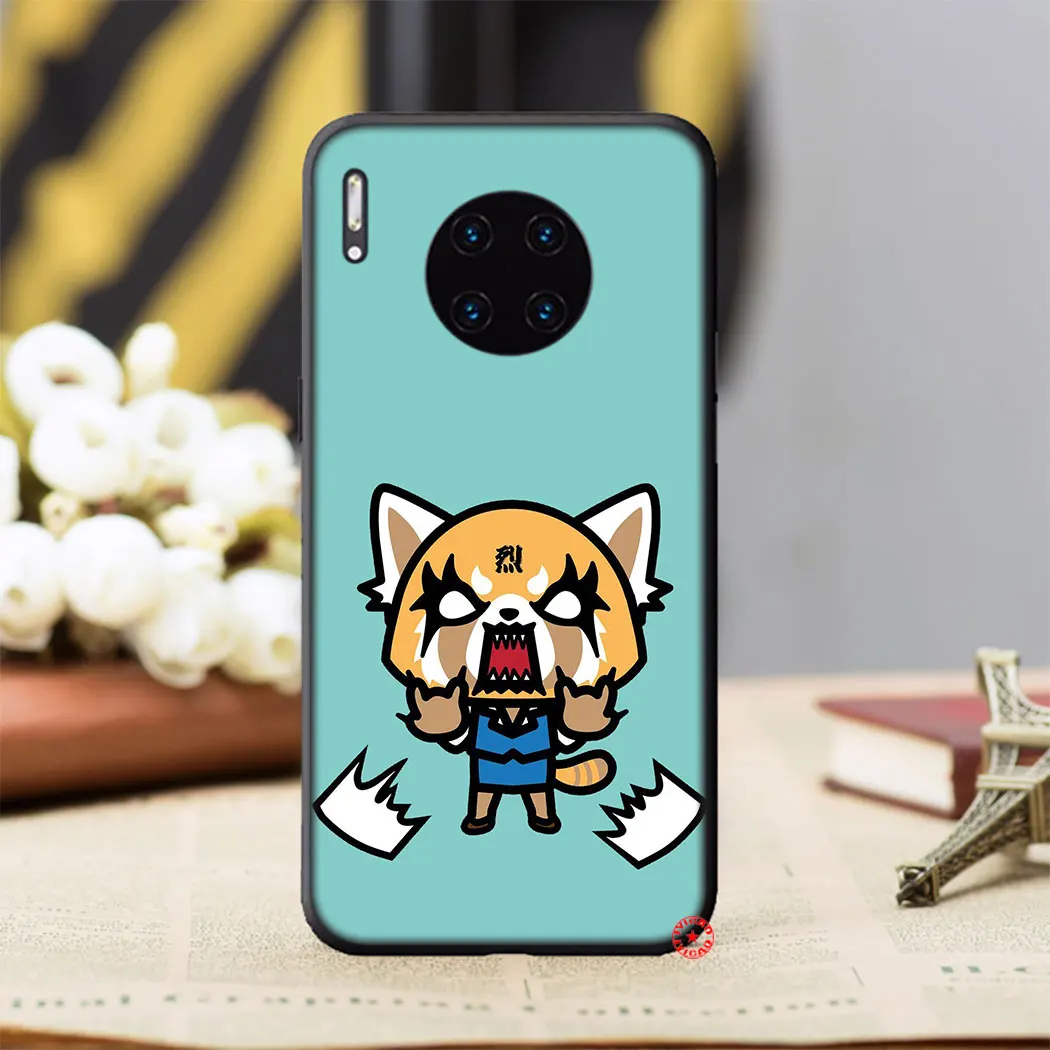 Милый мультяшный Мягкий силиконовый чехол Y5 Aggretsuko для телефона Huawei Mate 30 20 10 Lite Pro