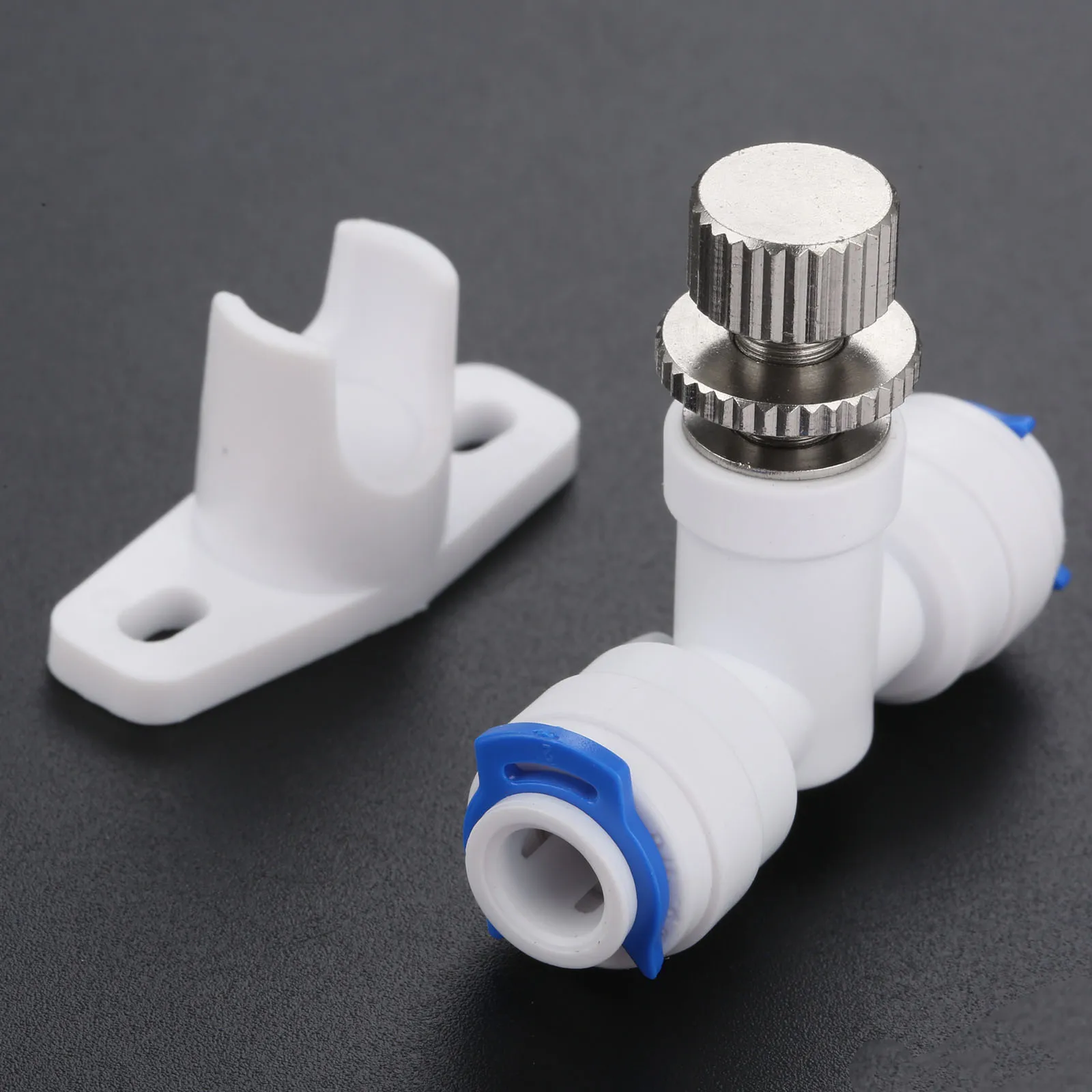 YHMY Tube Connector 10pcs Reverse Osmosis 1/4 Hose RO Water Flow Adjust Valve Regulator Waterflow Control Valve Connector Fitting Water Speed Controller Drip Irrigation Fittings Kit