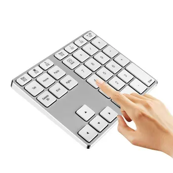 

Aluminum Alloy 35 keys Bluetooth Wireless Numeric Keypad,Digital Keyboard for Windows,IOS,Mac OS,Android Tablet laptop PC