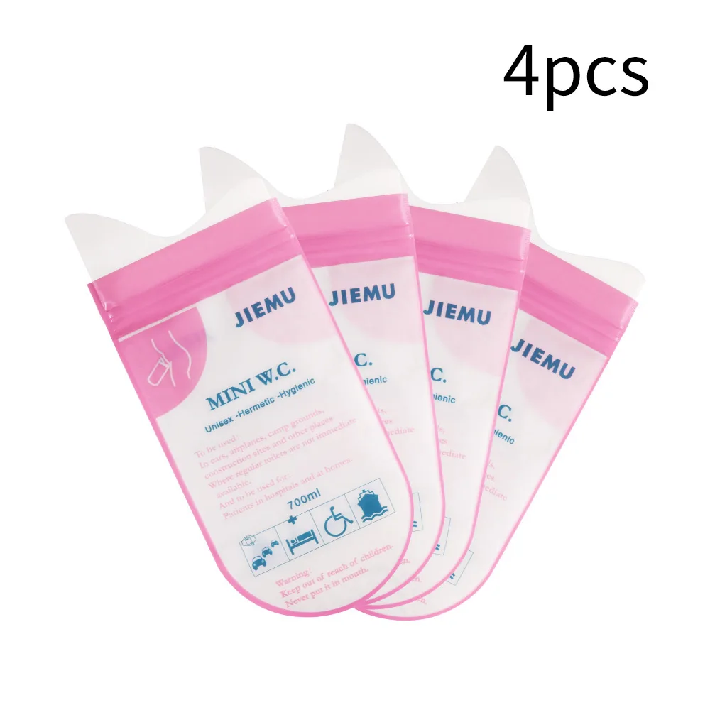4Pcs Disposable Urinal Bag Emergency Pee Bag For Baby/Male Female Kids