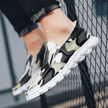 

Men's casual shoes jogging shoes lightweight lace-up sneakers color Lazy shoes canvas shoes cover feet casual shoes men's shoes