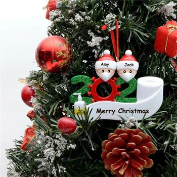

Christmas Tree Hanging Pendant Ornaments Christmas DIY blessings soft clay snowman natal Blessing Words home decor