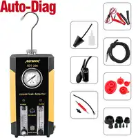 Automotive Smoke Machines Detector AUTOOL SDT-206 Car Leak Locator of Pipe Systems for Motorcycle Smog Leakage Diagnostic Tester