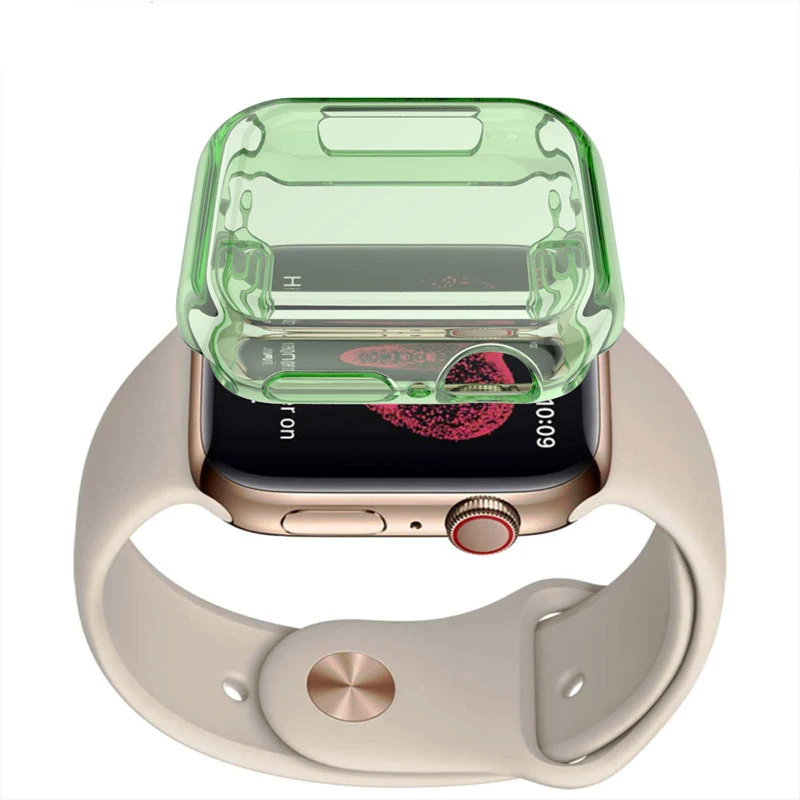 Case cover For Apple Watch 40mm 44mm Screen Protector for iWatch serie 4/5 TPU Cover 360 All-Around slim Smart watch accessories Case cover For Apple Watch 40mm 44mm Screen Protector for iWatch serie 4/5 TPU Cover 360 All-Around slim Smart watch accessories