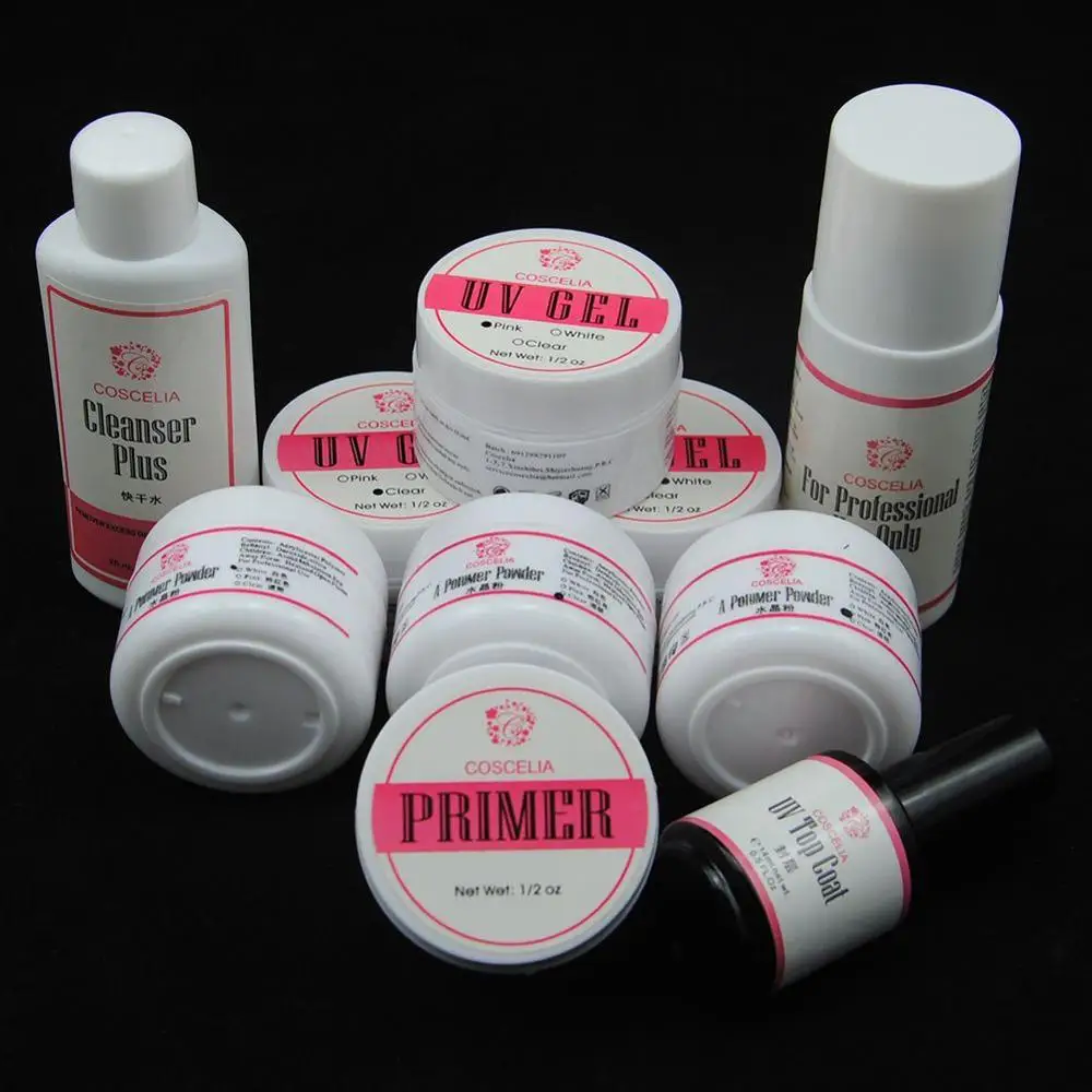 УФ лампа FIVEART акриловая пудра набор для ногтей блестящая ручка|Комплекты и