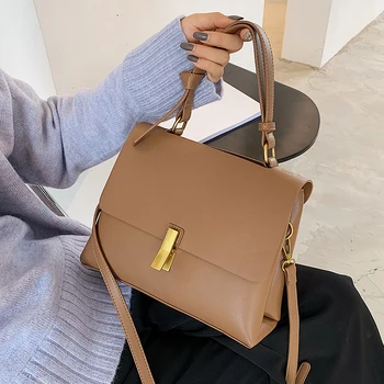 

HOT Niche Design Texture Handbags 2020 Fall/winter New Fashion Messenger Bag Wild Western Style Portable Square Bag Width: 25cm