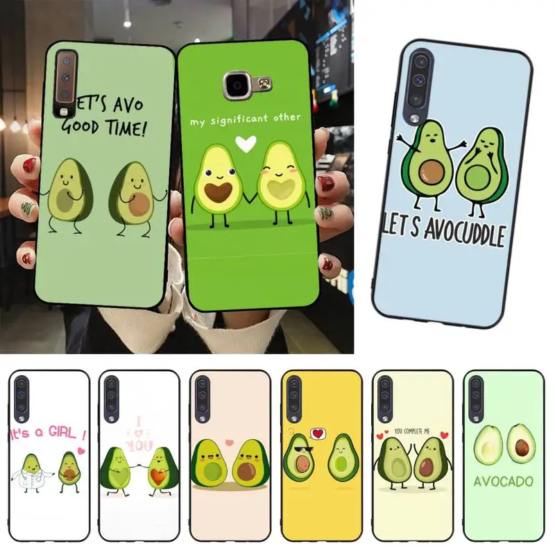 YJYDNHBD арт смешной Tumblr авокадо мягкий чехол для телефона Обложка Samsung A51 A71 A40 A50 A70 A10