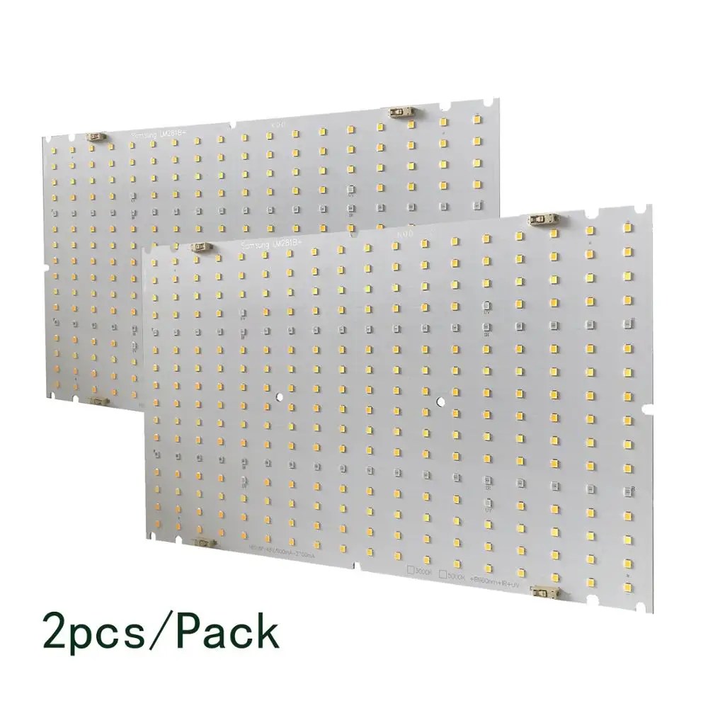 2pcs/Pack Samsung LM281B+ 3000K 5000K Red IR UV 120W LED Grow Lamp Quantum PCB Board Panel for Horticulture Lighting