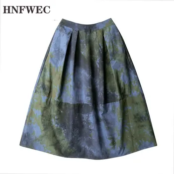 

Women Skirt High Waist Printing Skirts All Match Vintage Sexy Long Printing Skirts Women 2020 Fashion Woman Clothing V653