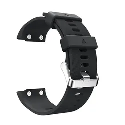 Premium Silicone Wrist Strap Replacement - Durable and Stylish Watch Band Bracelet - Forerunner 35 (Black)