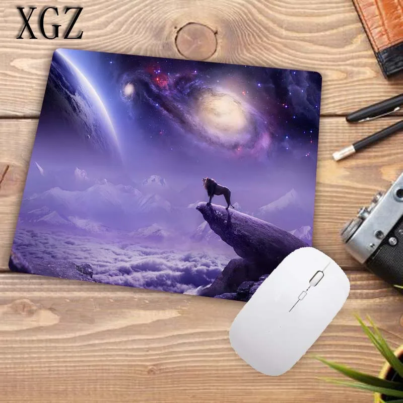 XGZ Cool Lion черный коврик для мыши геймер компьютерный Настольный коврик аниме игровой коврик для мыши аксессуары для ноутбуков ПК Размер для 22X18 см 25X29 см