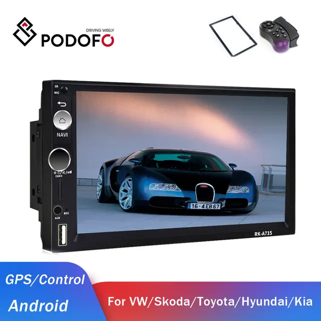 $US $59.99 Podofo 2din Car Radio Android 2 din Car Multimedia Player GPS 2 DIN Audio stereo for Volkswagen Nis