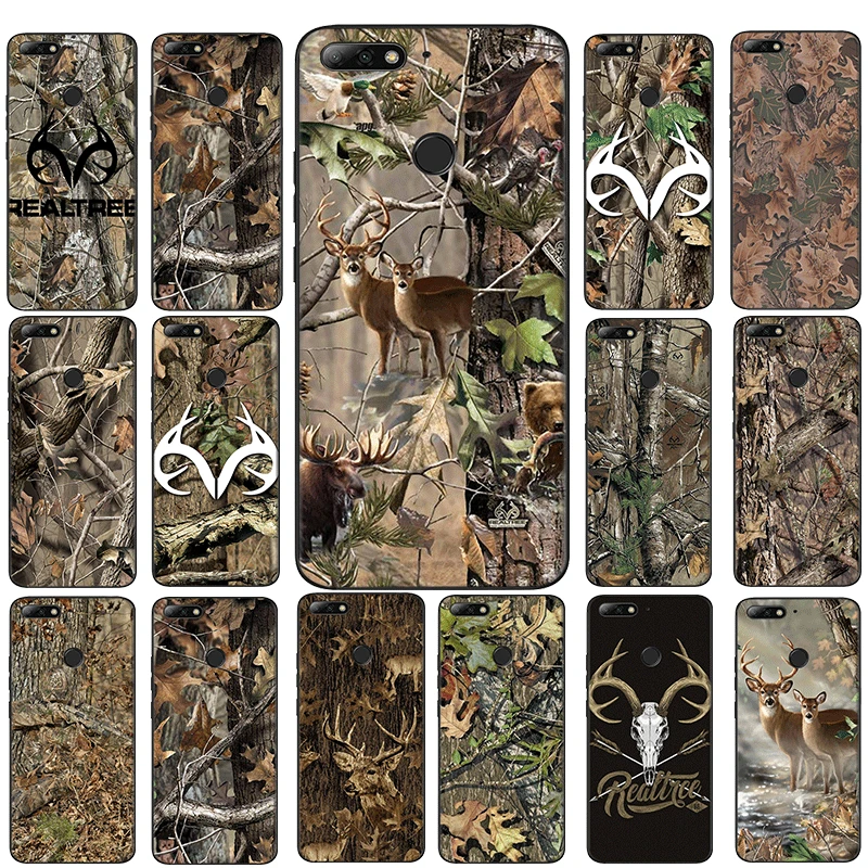 Realtree Real Tree Camo Mobile Phone TPU Case for Huawei Y6 Prime Y7 Y9 Y6P Y7A Y9A Cover | Мобильные телефоны и
