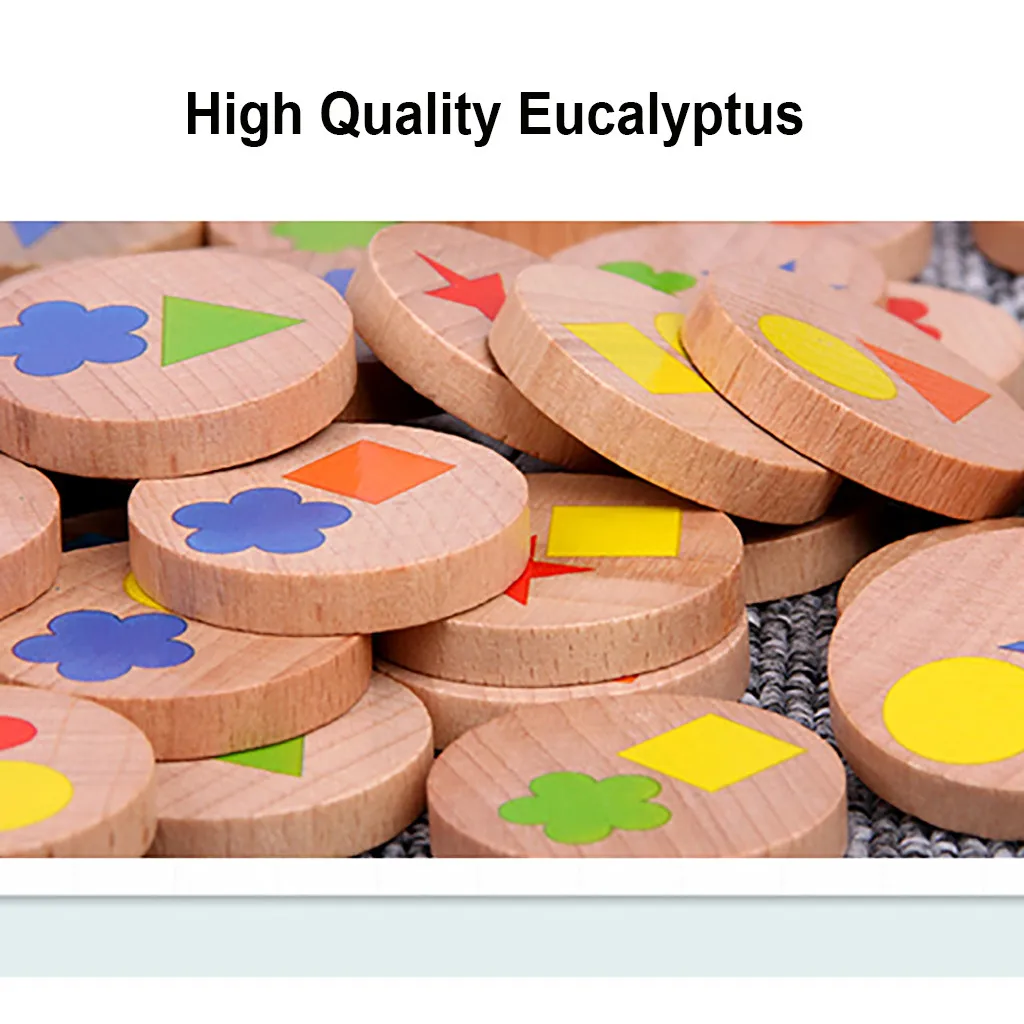 Kids Early Education Fun Learning Toys For Children Wooden Learning To Matching Shape Teaching Sets Educational Blocks Toys W921