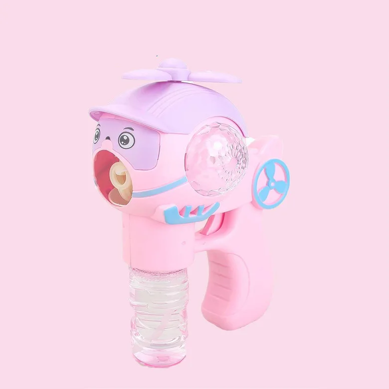 Головоломка Bubble пистолет Электрические Музыкальные игрушки с водой Мультфильм Дети мыло дуя машина Kawaii