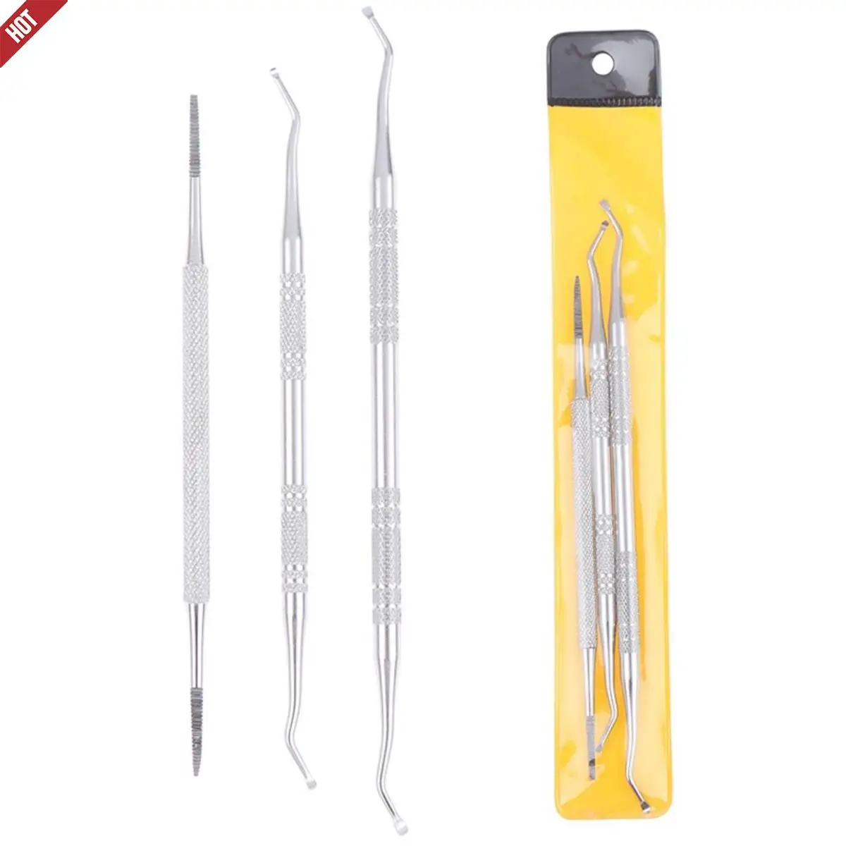 1/3pc Toe Nail Care Hook Ingrown Double Ended Correction Lifter File Manicure Pedicure Toenails Clean Foot Tool | Красота и здоровье
