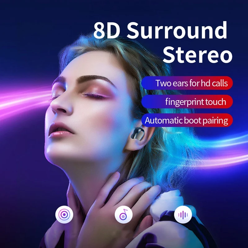 A2S TWS 5 0 Bluetooth Headset Stereo Earphone Wireless Headphone Sports Headset For Xiaomi Samsung Smartphone