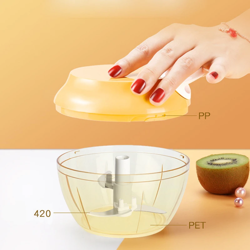 1 шт. ручной измельчитель пищи Потяните струнный измельчитель быстрый инструмент для резки процессор для овощи фрукты орехи чеснок мясо Кухонные гаджеты