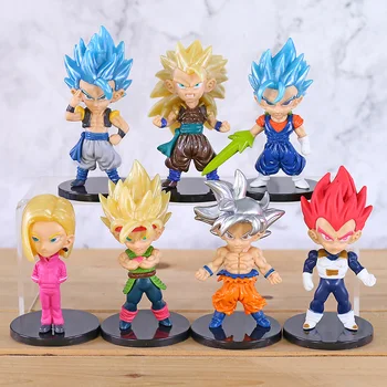 

Dragon Ball SUPER Figures Toys 7pcs/set Super Saiyan God Blue Vegeta Vegetto Son Goku Ultra Instinct Barduck Gotenks Android 18