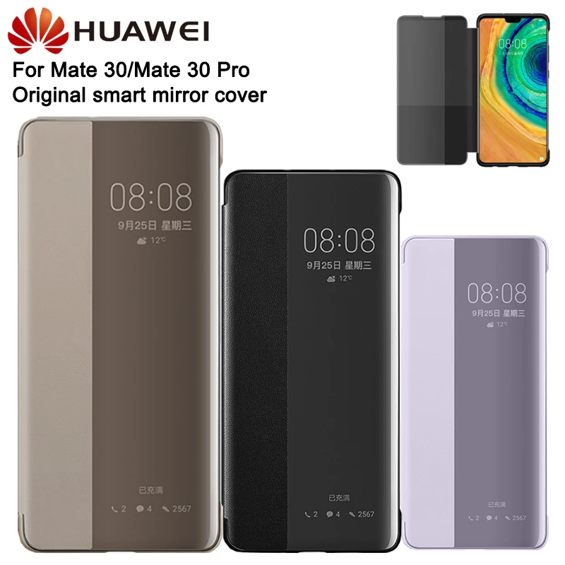 

Original Huawei Smart View Cover Leather Protection Cover Phone Case For Mate 30 Pro Mate30 Smart Mirror Protection Shell