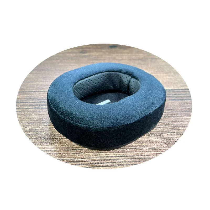 Ersatz-Ohrpolster Für Kopfhörer – 90 Mm, Memory-Schaum, Lammleder, Weiß/schwarz