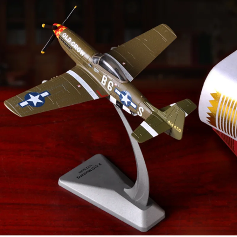 Коллекция 1: 72 весы американская армия США P-51D истребитель литой под давлением сплава модель самолета дисплей для детей и взрослых