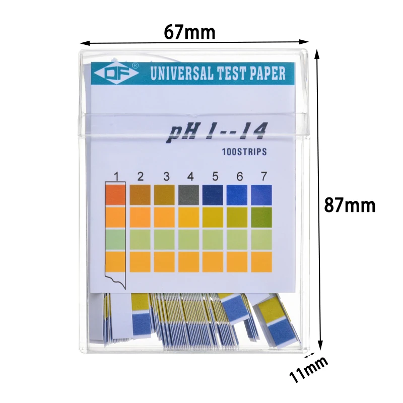 100 полосок лабораторные бытовые тест-полоски PH индикатор PH 1-14 тестовая бумага для измерения слюны воды и мочи