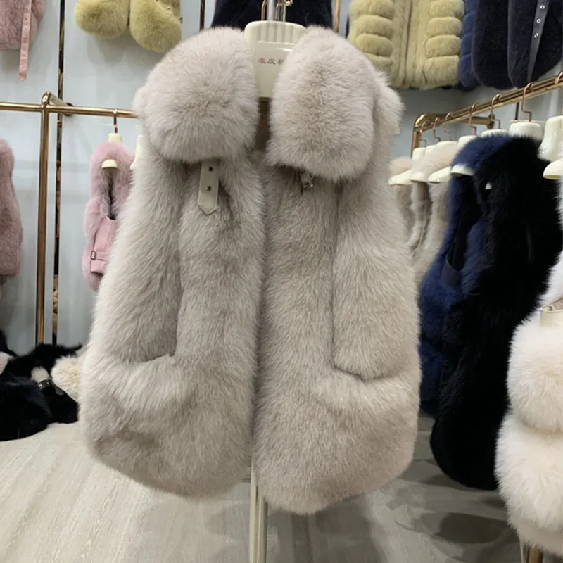Короткий теплый зимний жилет из натурального Лисьего меха Модный женский жилет без рукавов из натурального меха горячая Распродажа короткий женский жилет