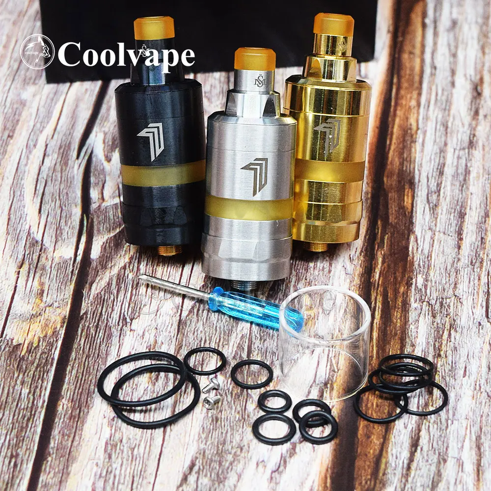 

Hot kayfun prime Nite DLC RTA e cigarette atomizer tank 22mm 316 SS 2ml Airflow Control Rebuildable tank vape vs Taifun GTR RTA