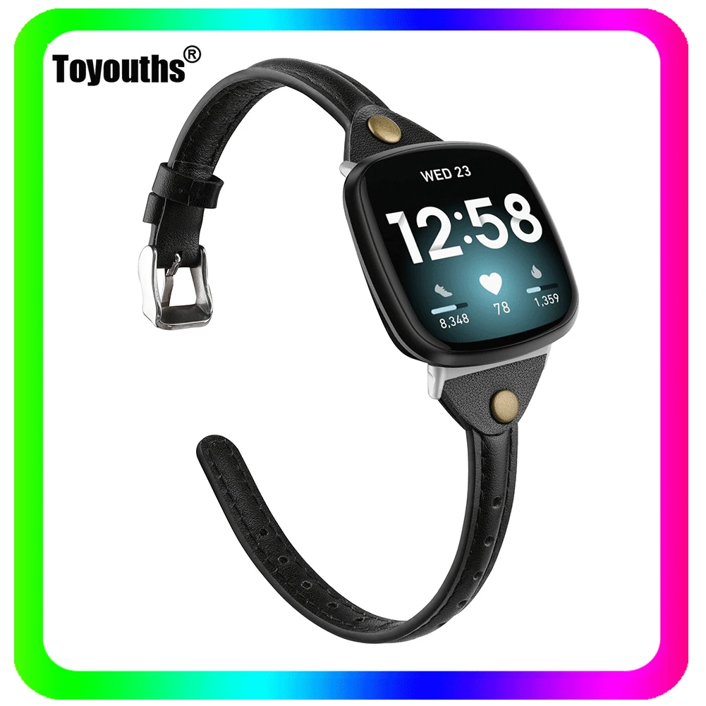 

Ремешок из натуральной кожи для наручных часов Fitbit Versa 3