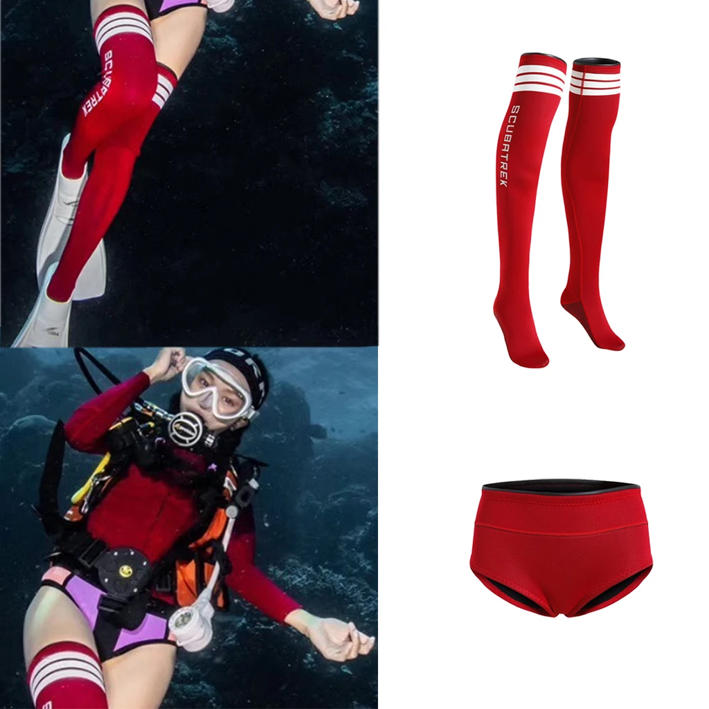 1.5mm Neoprene Women Wetsuit Shorts Uniform Snorkeling Stocking Bikini Swimsuit Diving Wetsuit Underwear Swimsuit Short Pants