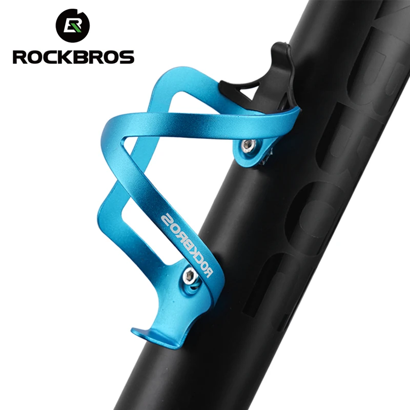 ROCKBROS Сверхлегкая велосипедная бутылка из сплава держатель алюминиевый MTB Горный Дорожный велосипед аксессуары держатель бутылки для воды