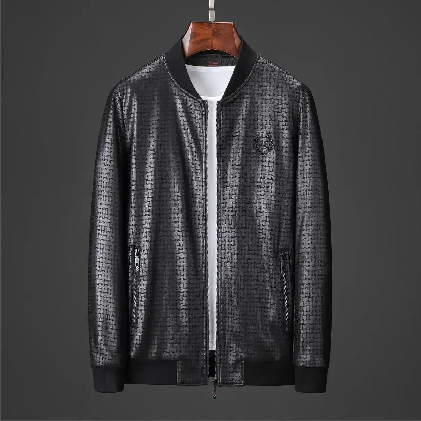 

New Fashion Print slim of men's jackets Autumn Striped Zipper Casual streetwear menscoats and jackets tops 0.11