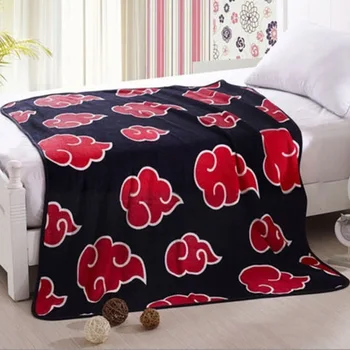 

New Anime Naruto Shippuden Akatsuki Soft Warm Coral Fleece Plush Throw Blanket Bed rug dropship 150x200/120x150cm 1pcs kids gift