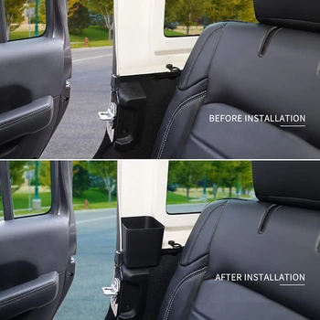 

2pcs Storage Box Organizer Black For Jeep Wrangler JL Gladiator 2018 2019 2020