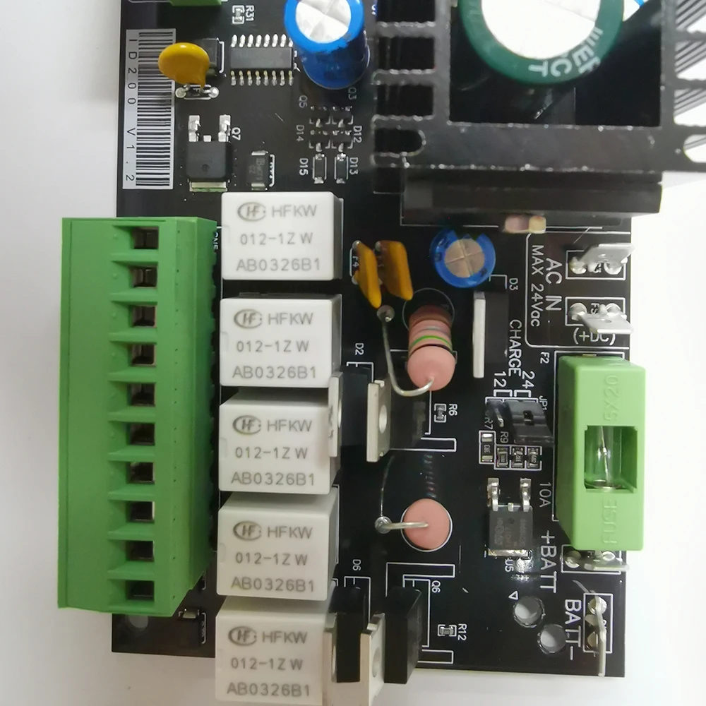 ID200 범용형 12V/24V PCB 보드 자동 더블 암 스윙 게이트 오프너 제어 보드 패널 스마트 제어 시스템