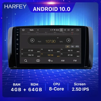 

Harfey 4+64GB Android 10.0 9" Car Radio GPS Multimedia Player For Mercedes Benz R Class W251 R280 R300 R320 R350 R63 2006-2013